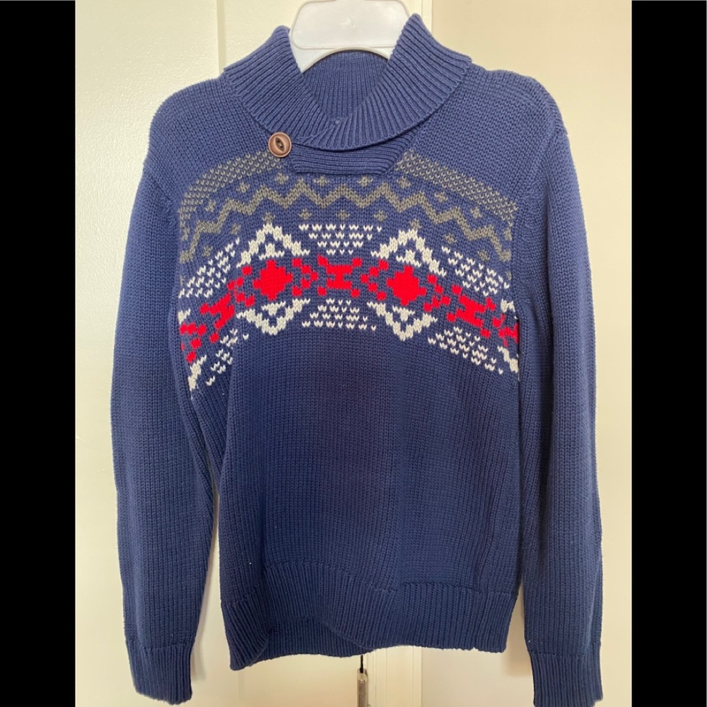 Winter shawl sweater for boys
